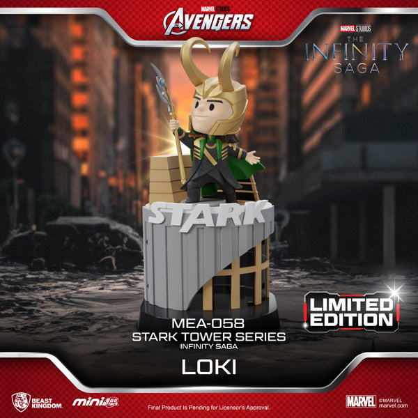 Marvel Mini Egg Attack Figures The Infinity Saga Stark Tower series Loki 12  cm