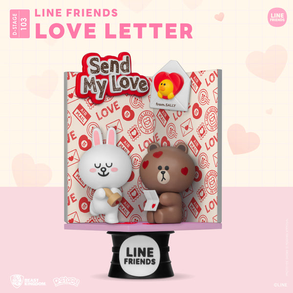 Beast Kingdom DS-103 Line Friends - Love Letter Diorama Stage D