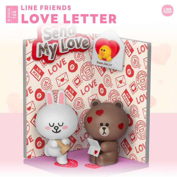 Beast Kingdom DS-103 Line Friends - Love Letter Diorama Stage D