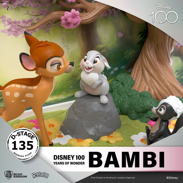 Beast Kingdom DS-135 Disney 100 Years of Wonder-Bambi Diorama Stage D-Stage  Figure Statue