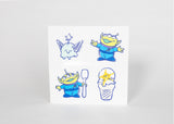 Pixar Dessert Series Sticker Set Alien