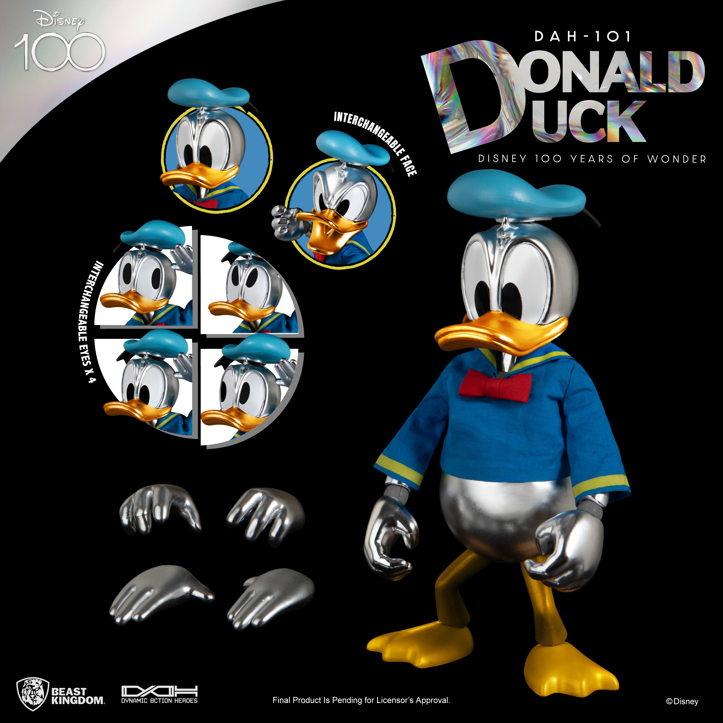 Beast Kingdom DAH-101 Donald Duck Disney 100 Years of Wonder 