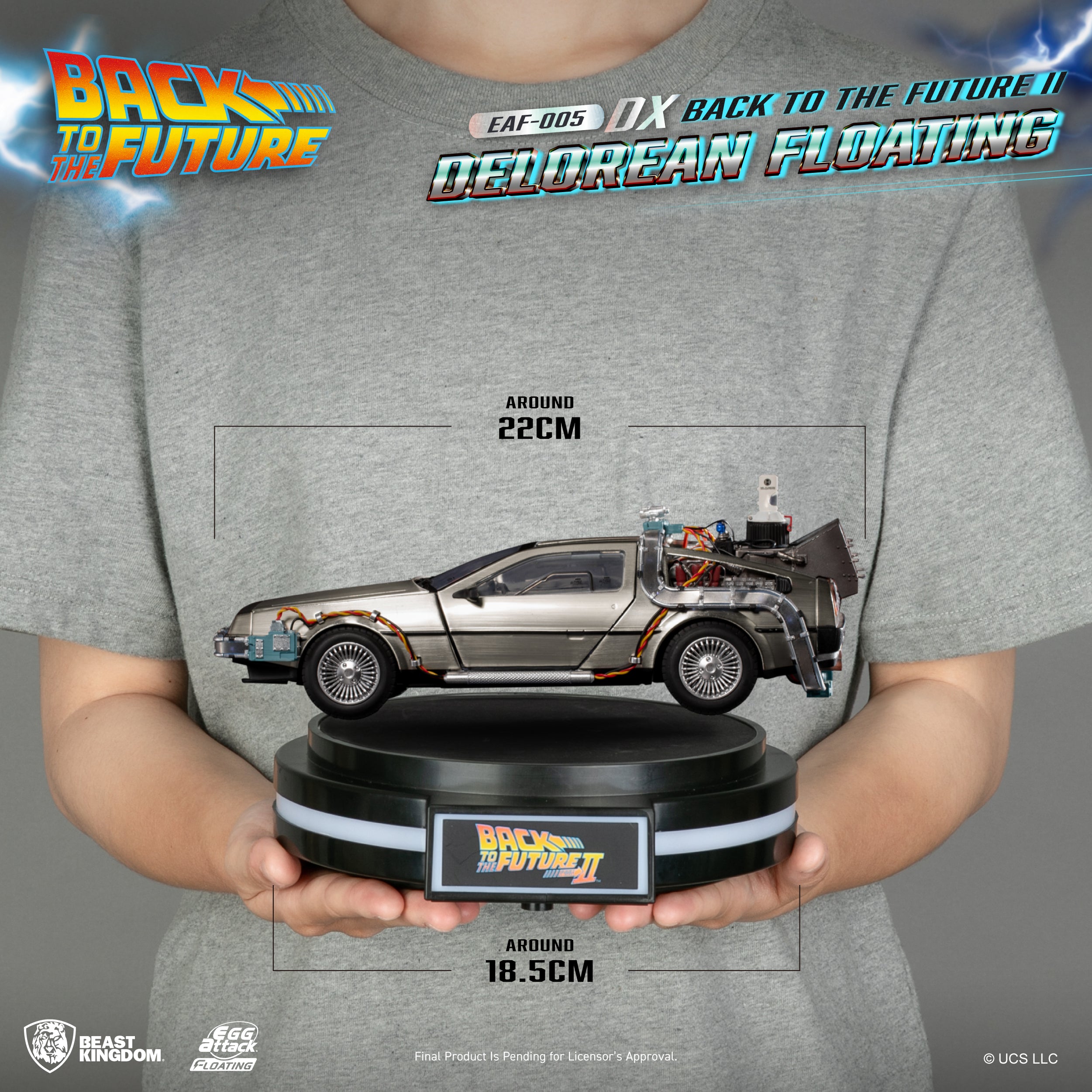 .com: Kids Logic 1/20 Magnetic Floating Delorean Time Machine Back to  The Future Part II Action Figure : Toys & Games