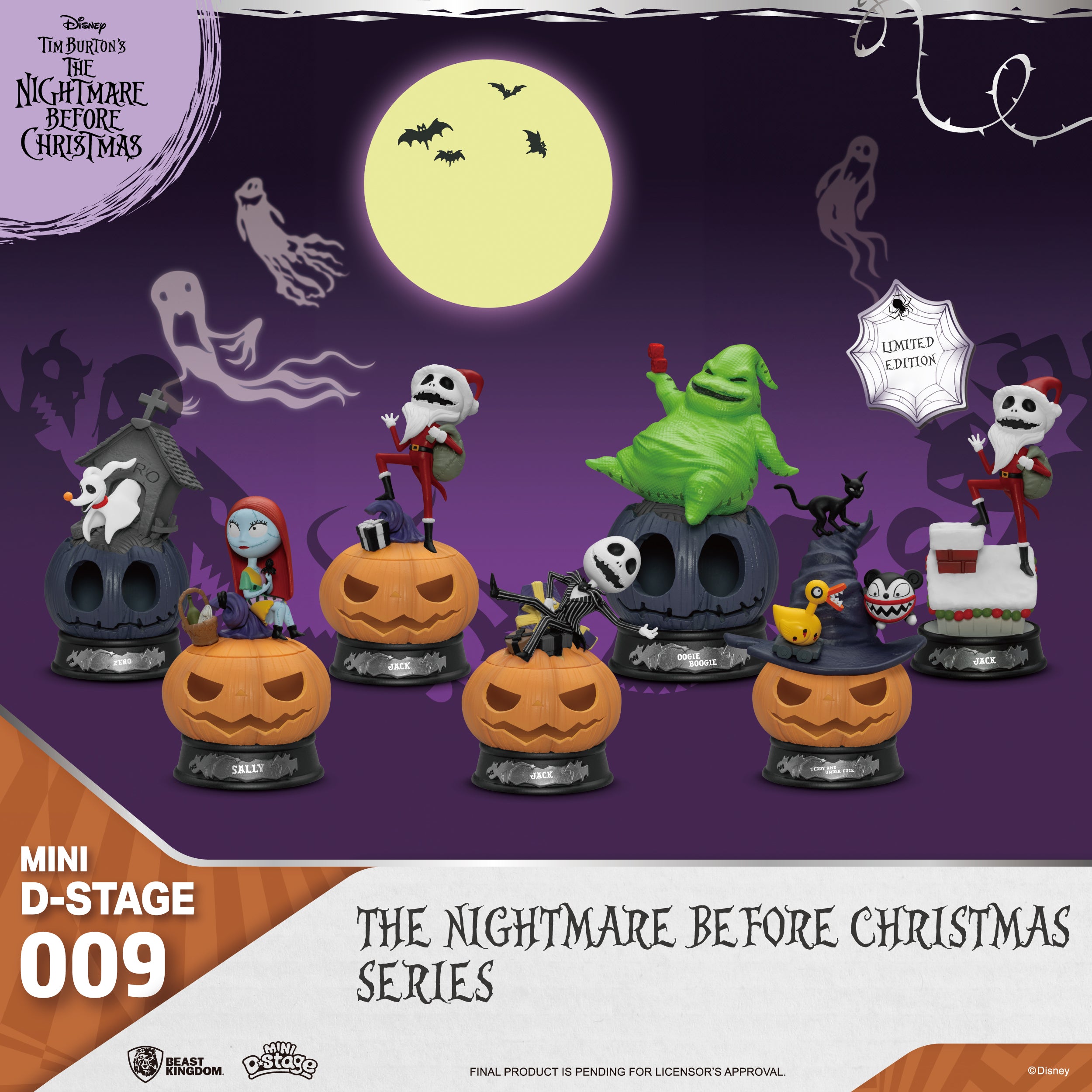 Beast Kingdom MDS-009 The Nightmare Before Christmas Series-Blind Box Set  (6 PCS)