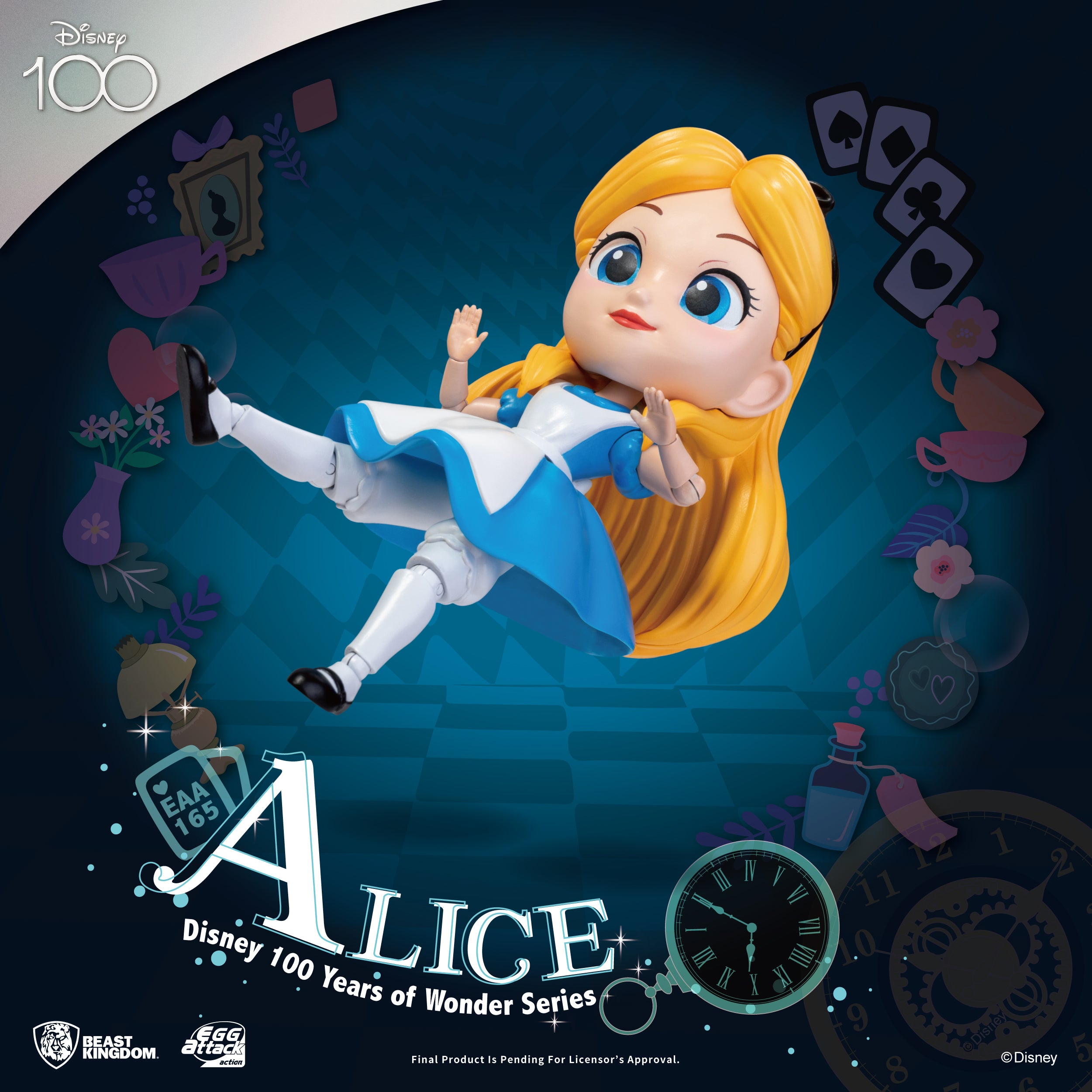 Disney 100 Years of Wonder Alice in Wonderland EAA-165 Action Figure