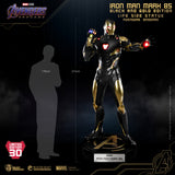 Beast Kingdom LS-085 Marvel Avengers: Endgame Iron Man Mark 85 Life Size Black and Gold Edition