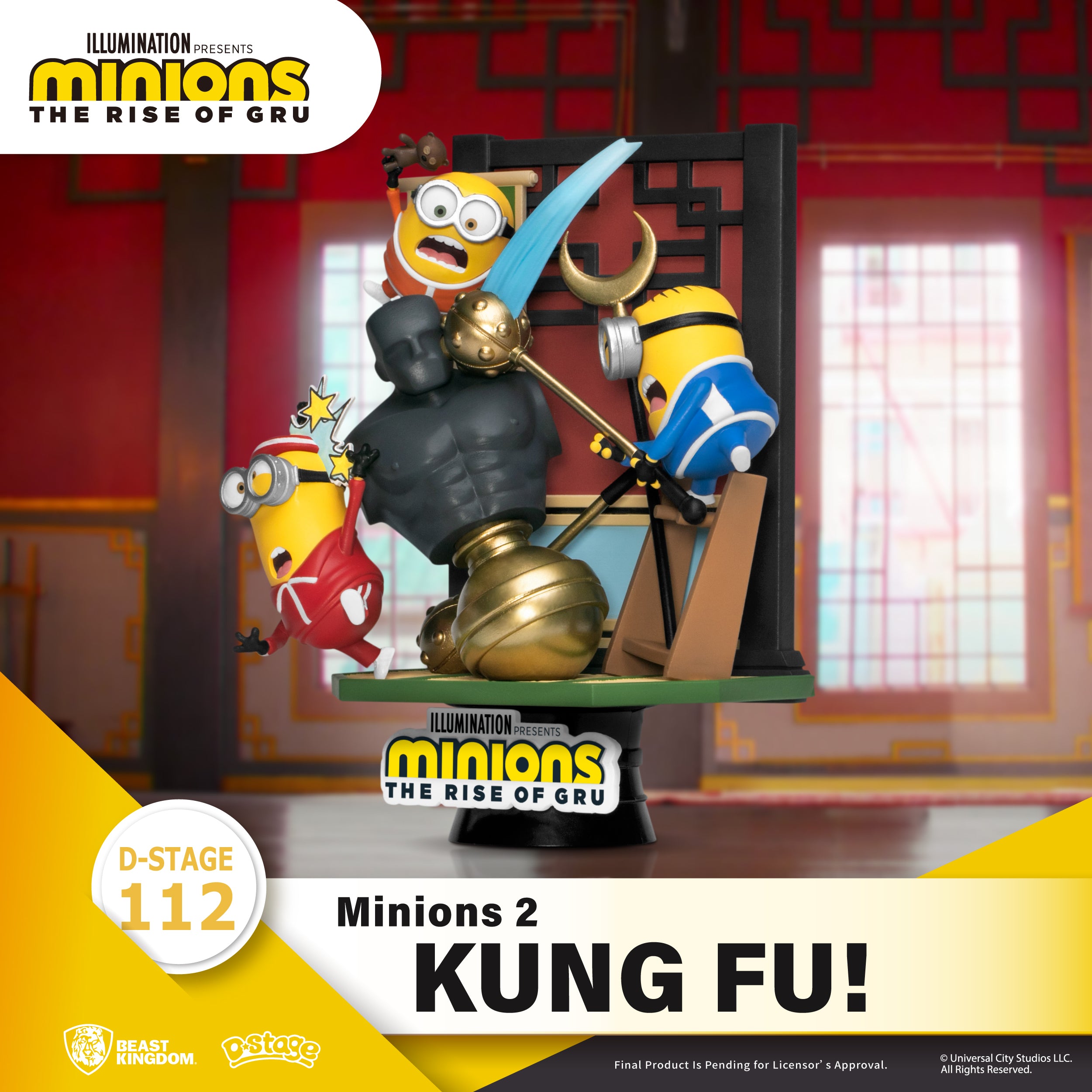 Minions 2 D-Stage PVC Diorama Kung Fu! 15cm Beast Kingdom Toys - Vendiloshop